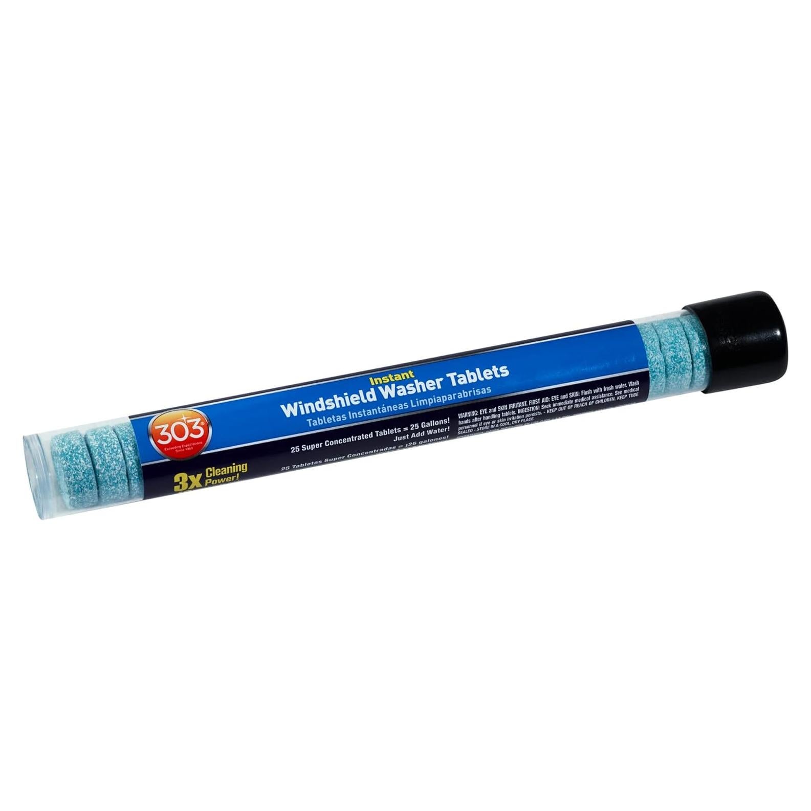 Tabletas Limpiaparabrisas Instantáneo 303 - 25 Tabletas Super Concentradas