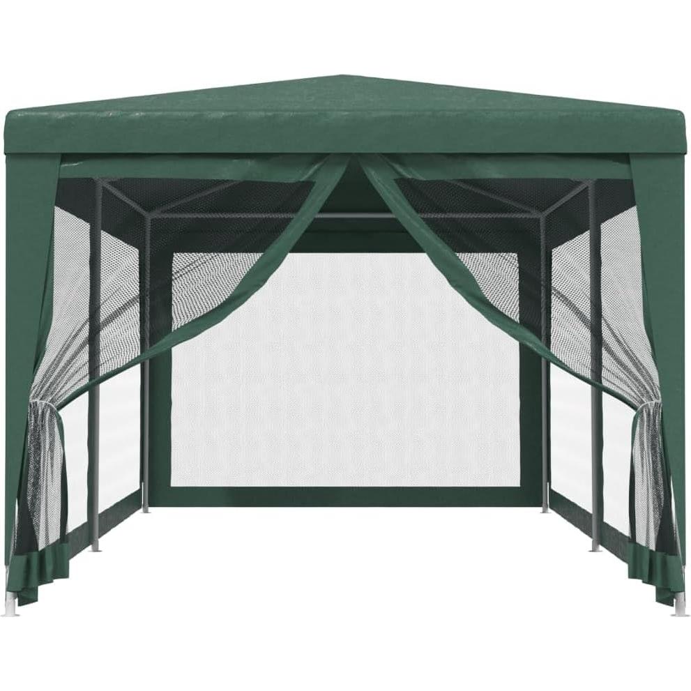Carpa de Fiesta ANYCHOLE Verde 2.96x6.04m con 6 Paredes