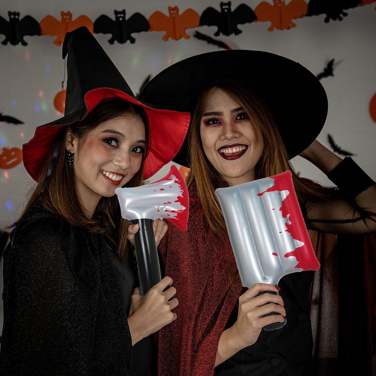 Juego de 3 Armas Inflables Halloween Ou Shen - Cuchillo, Hacha y Chef