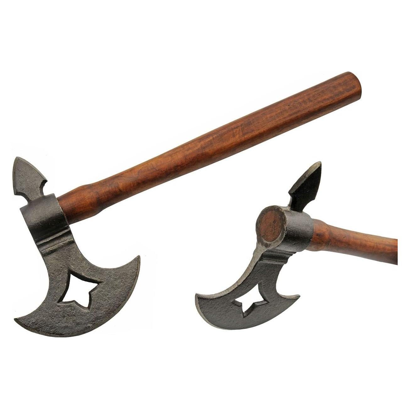 Hacha Medieval Replica SZCO 33 cm Mango Madera Acero