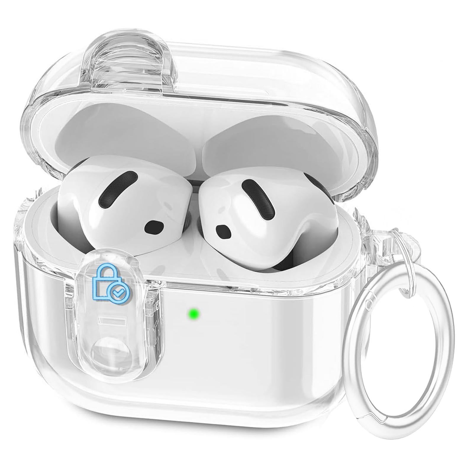 Funda transparente VOTILE para AirPods 4ta Gen 2024 con bloqueo