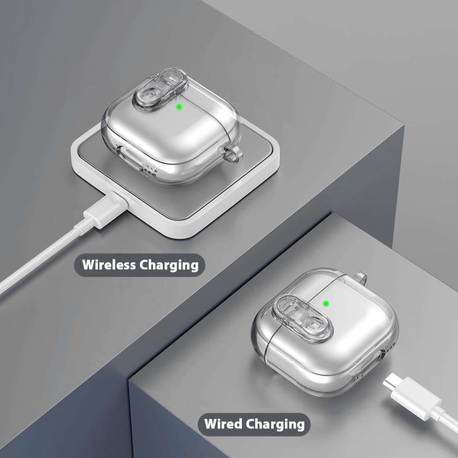 Funda transparente VOTILE para AirPods 4ta Gen 2024 con bloqueo