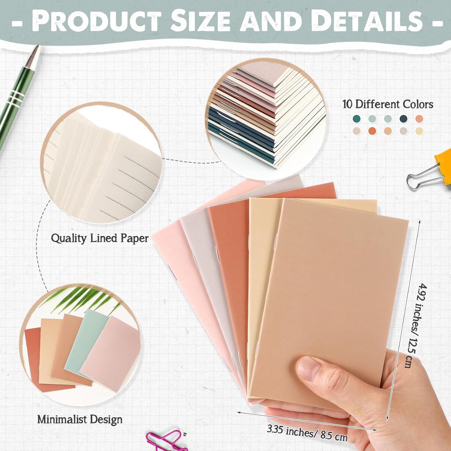 Set de 20 Mini Cuadernos y Bolígrafos Eaasty - Color Sanación