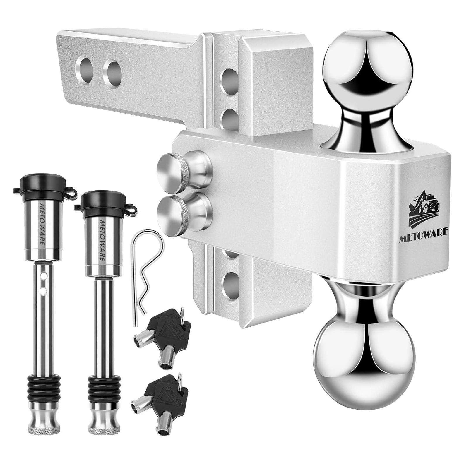 Enganche de Remolque Ajustable METOWARE Aluminio 10.16 cm