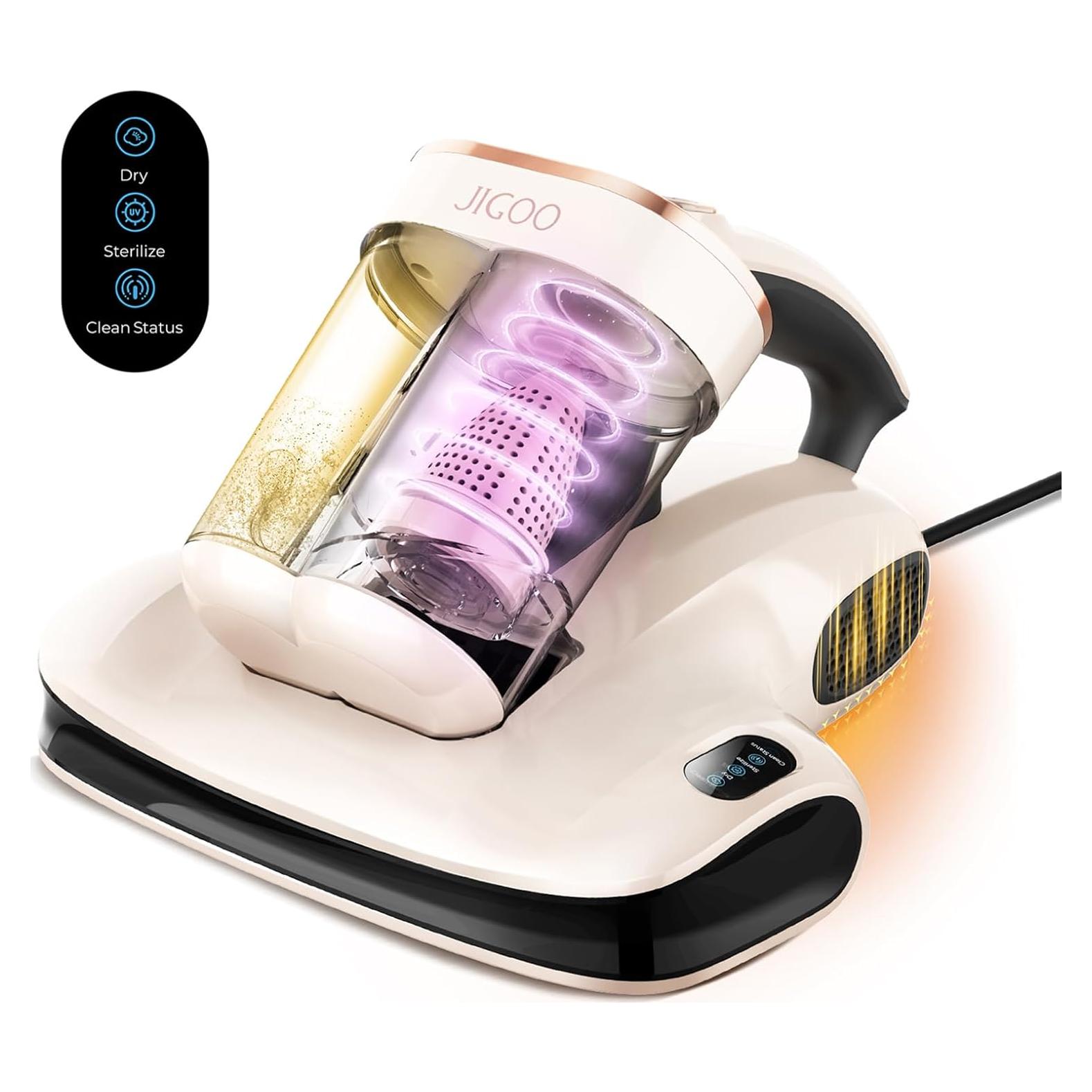 Limpiador de colchones JIGOO S100 con luz UV y 12KPa