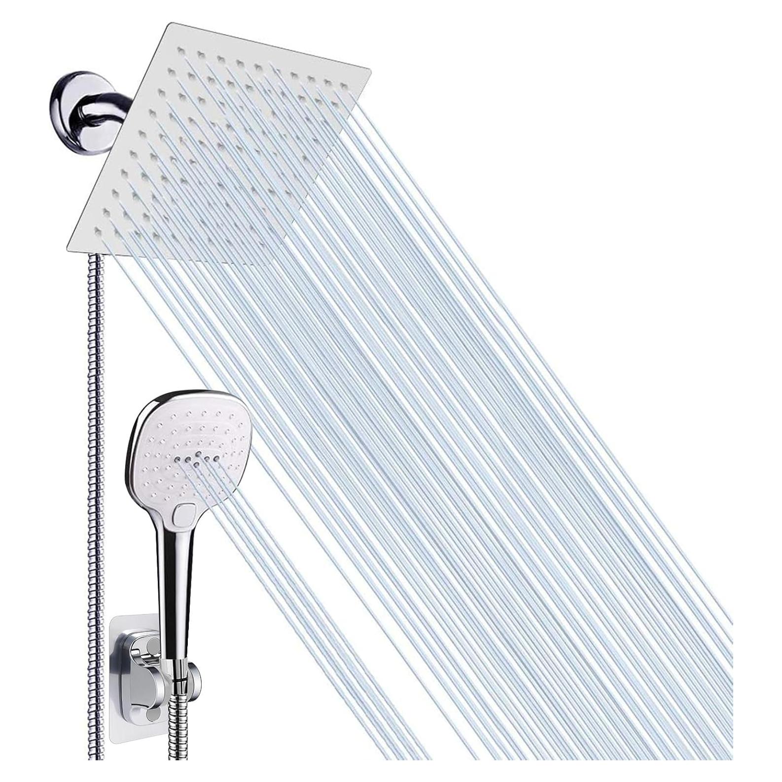 Cabezal de Ducha NearMoon 8" Acero Inoxidable Cromado