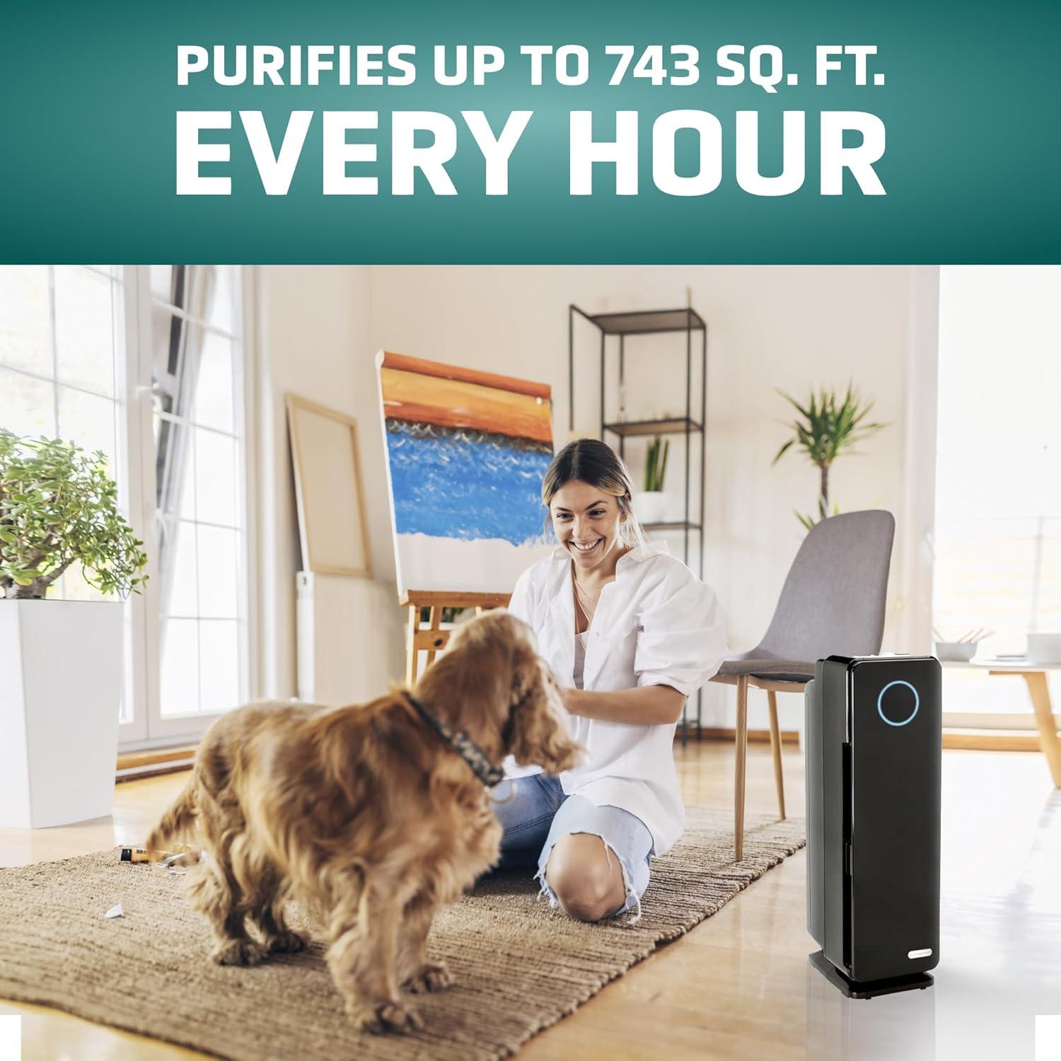 Purificador de Aire GermGuardian AC4300B HEPA para Mascotas 69 m²