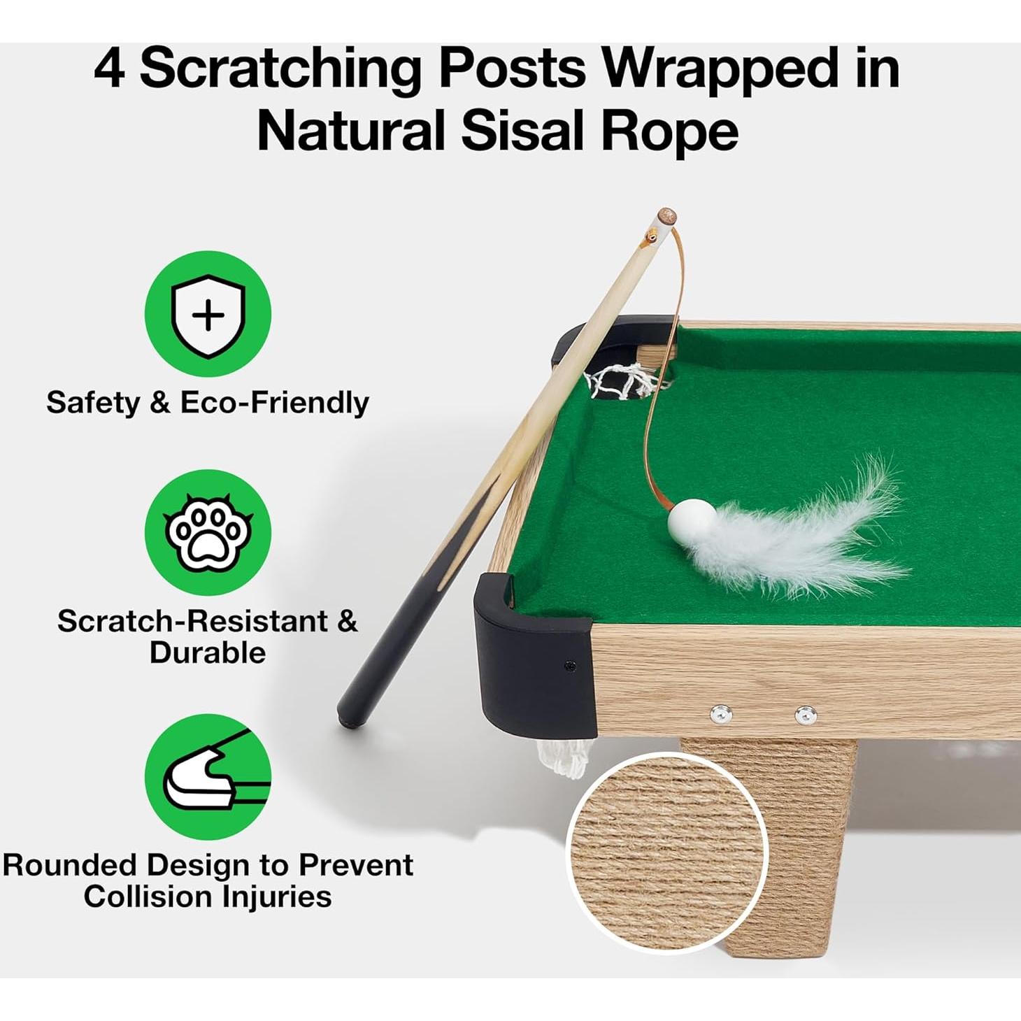 Mesa de Billar Mini 4 en 1 para Gatos VETRESKA 75x40x20cm