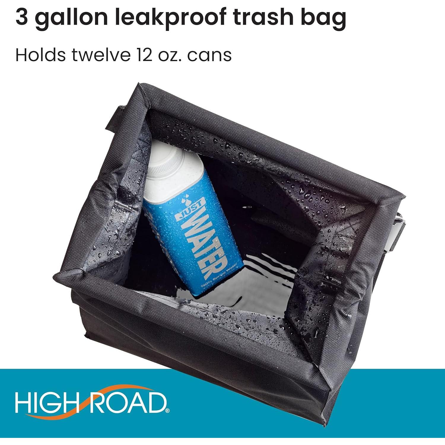 Bolsa de Basura para Auto TrashStash Impermeable 3 Galones Negro