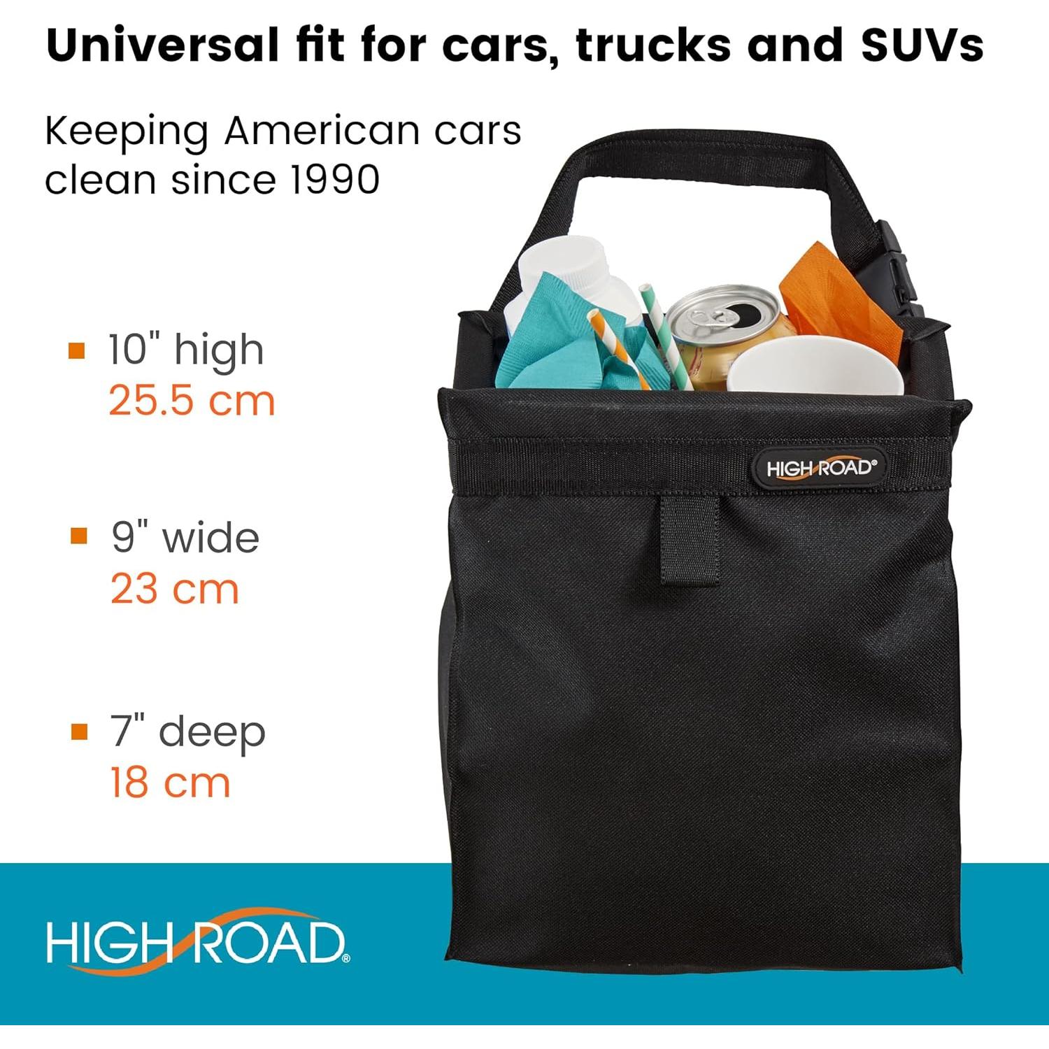 Bolsa de Basura para Auto TrashStash Impermeable 3 Galones Negro