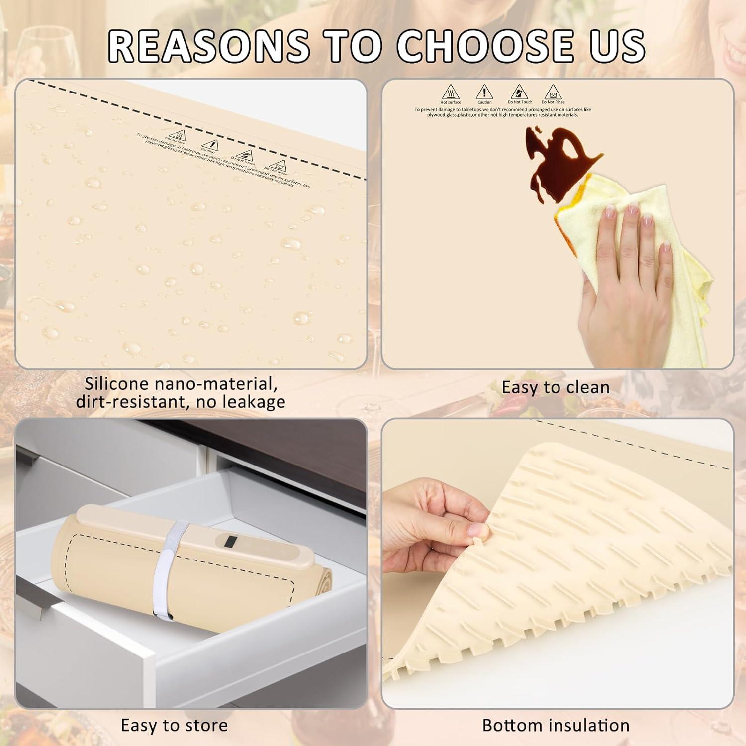 Alfombrilla Calentadora Eléctrica OcePor XXL 91.44x40.64cm Beige