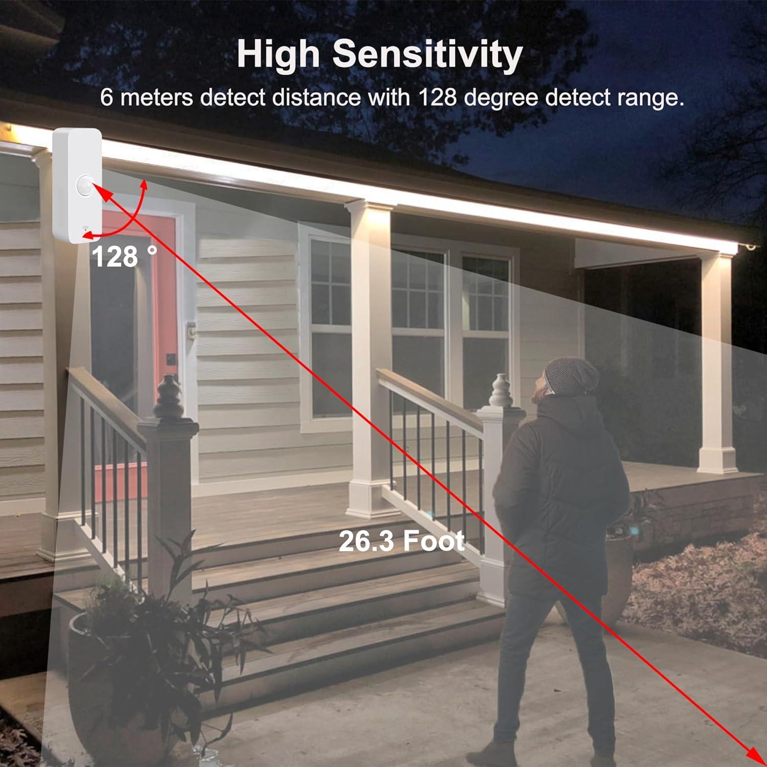 Sensor de Movimiento WiFi PHOVOLT PH-P01, 8m, Control Alexa