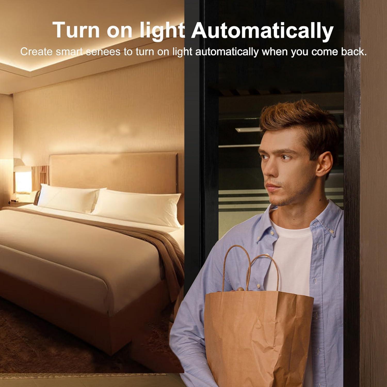 Sensor de Movimiento WiFi PHOVOLT PH-P01, 8m, Control Alexa