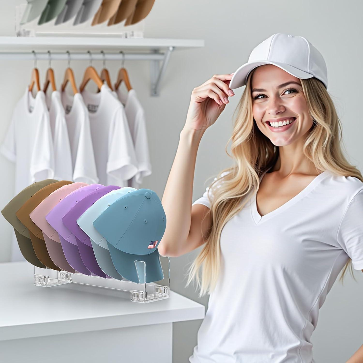 Organizador de Gorras SpaceTrove 2 Piezas Transparente