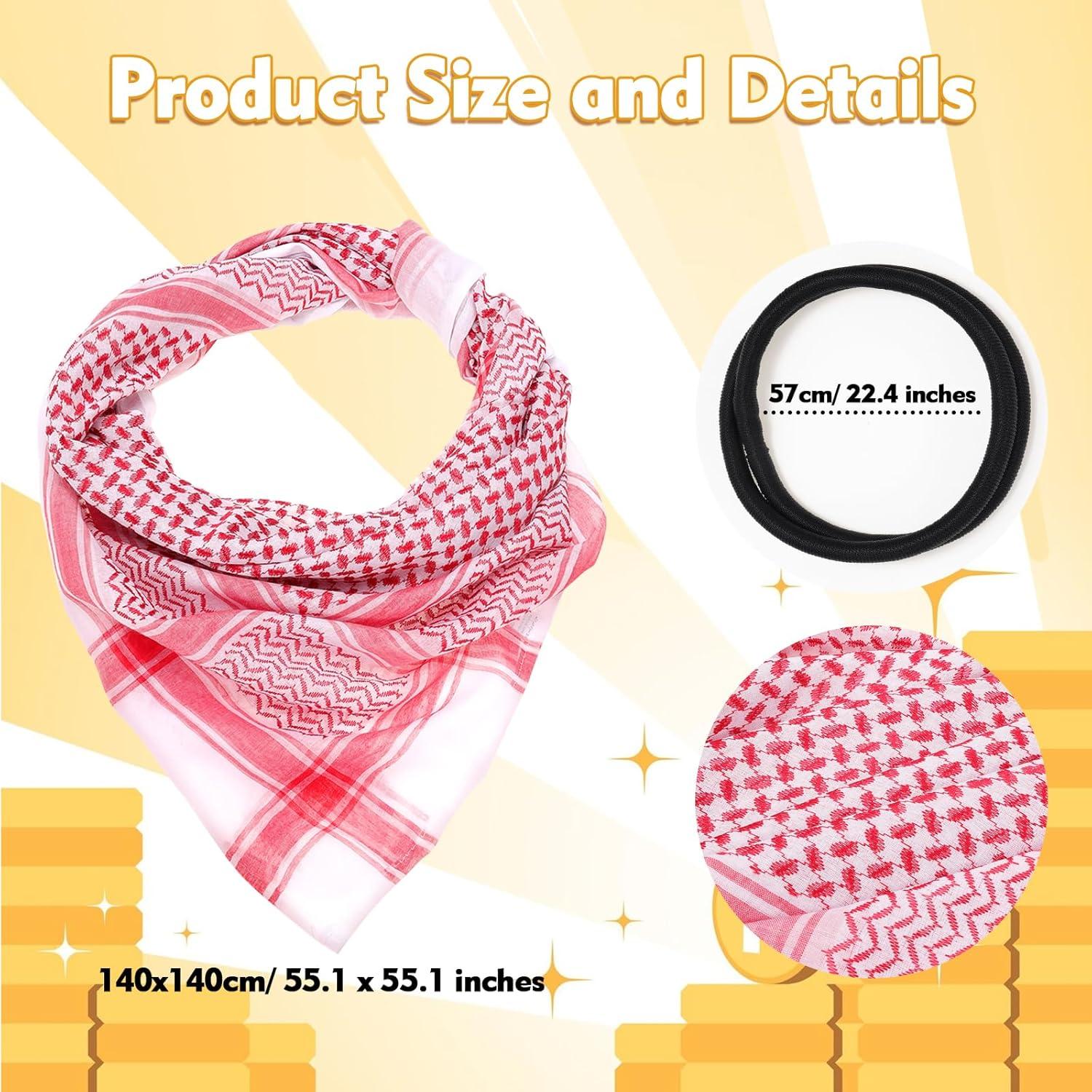 Disfraz Árabe XEPST para Hombres - 5 Piezas Accesorios