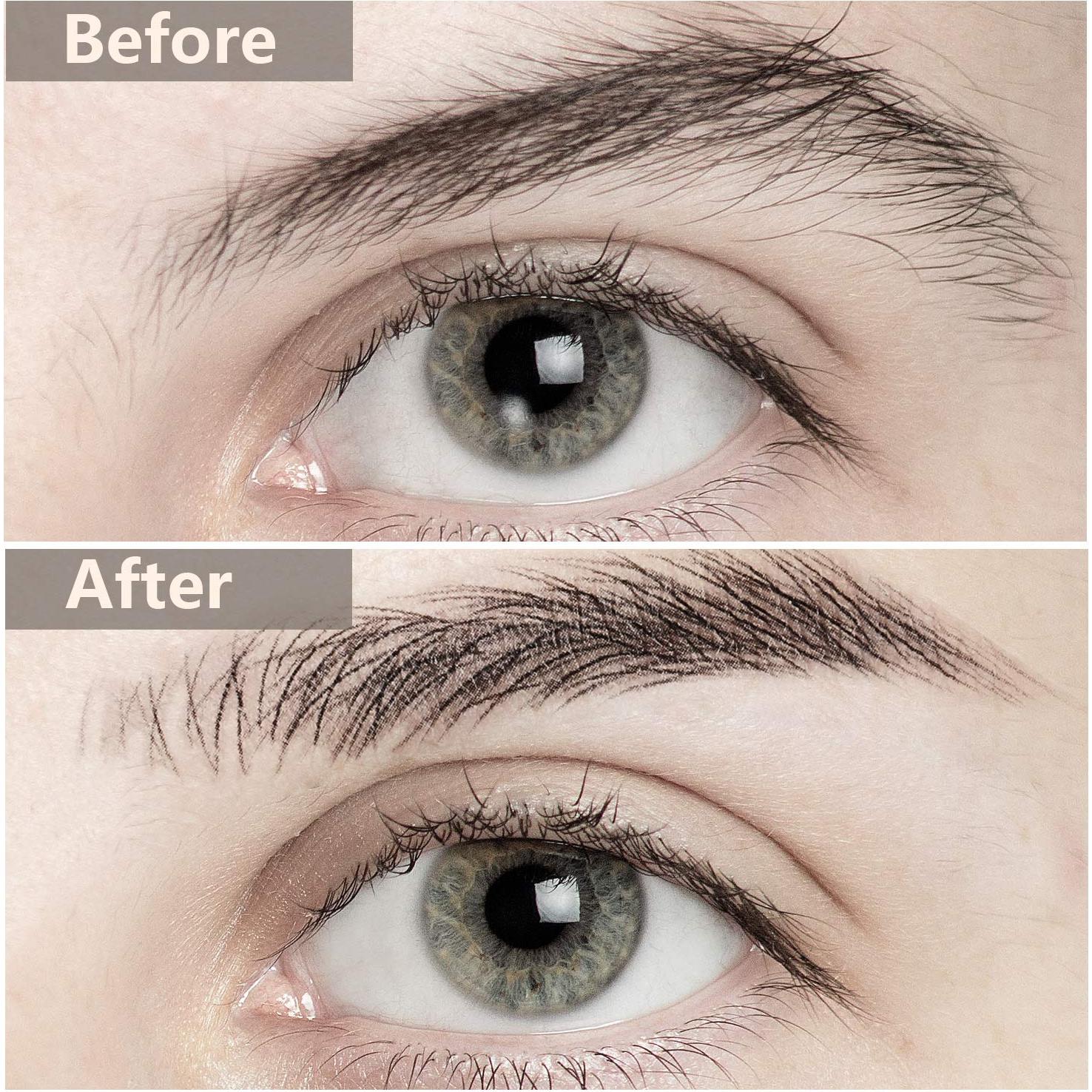 Calcomanías de Cejas Impermeables Blulu - 6 Hojas, 66 Pares