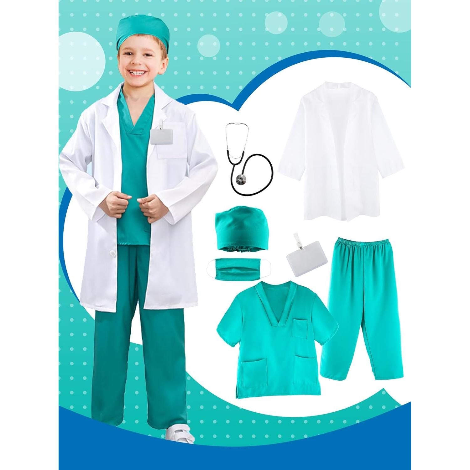 Disfraz de Doctor para Niños Puteraya 9-12 Años 7 Piezas