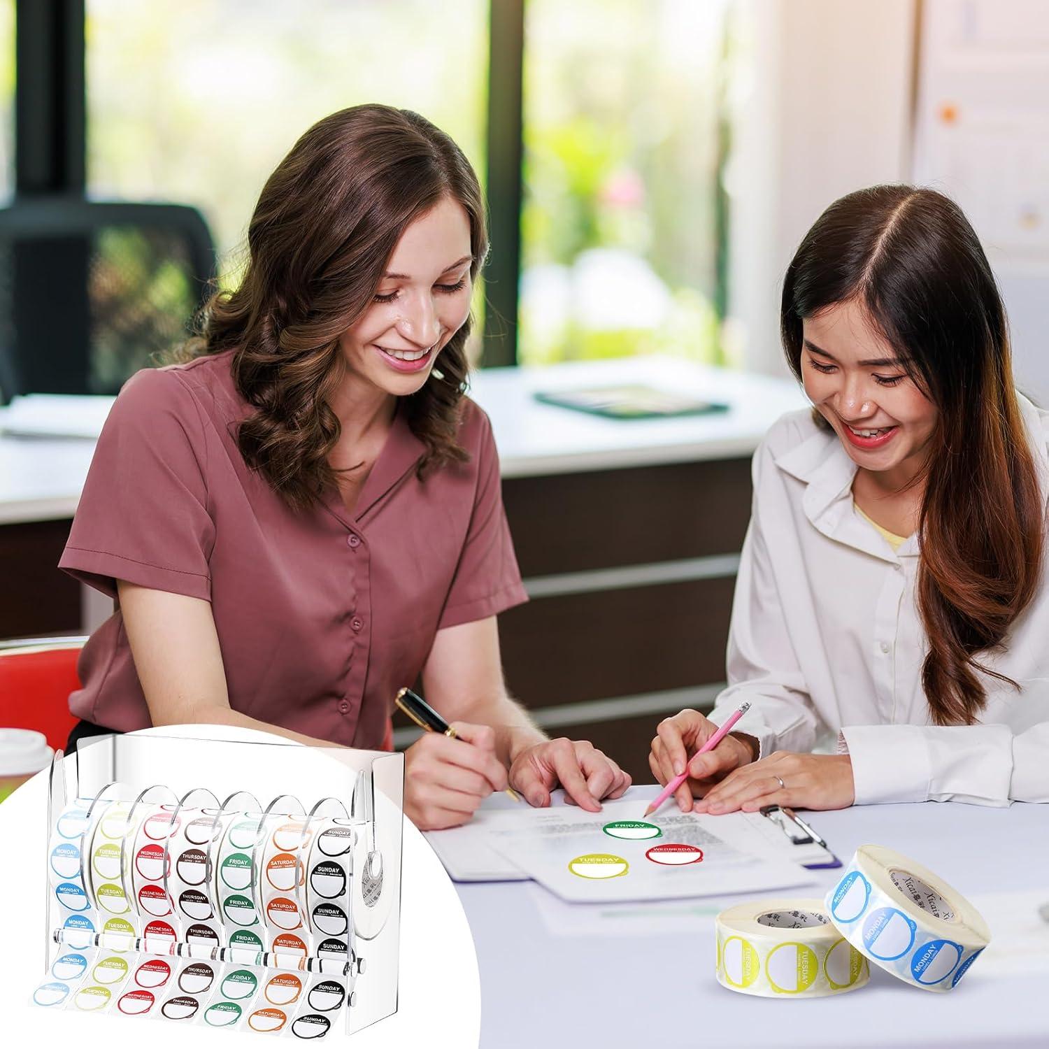 7000 Etiquetas Semanales Autoadhesivas Resurhang 2.5 cm