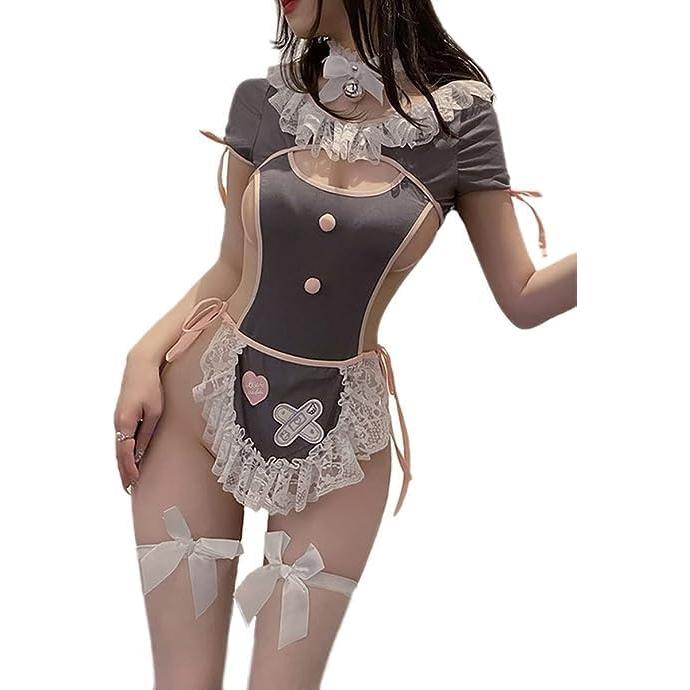 Traje de Sirvienta Cosplay SNOMYRS Lencería Kawaii