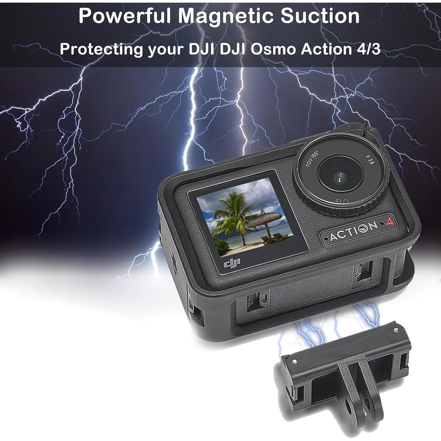 Adaptador Magnético PCTC para DJI Action 5 Pro/4/3 - Aluminio