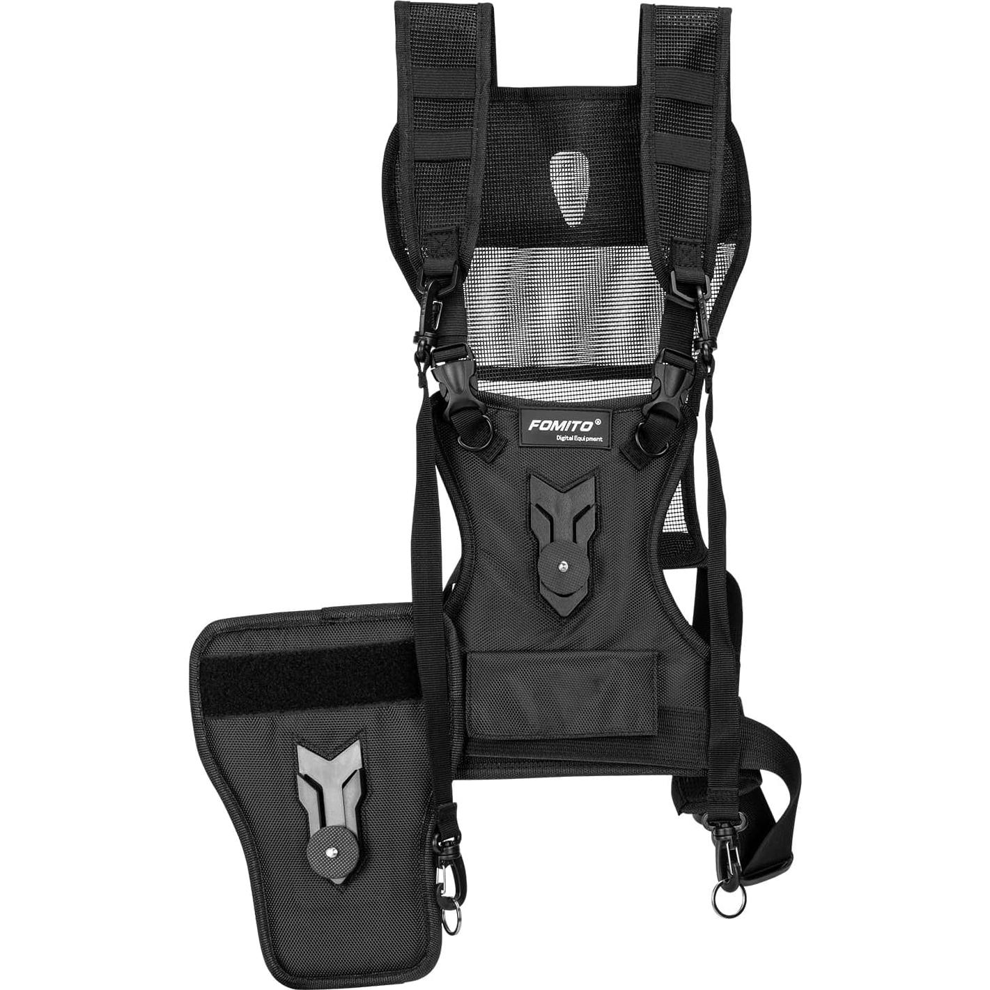 Sistema de Arnés de Pecho Doble Cámara FOMITO Negro