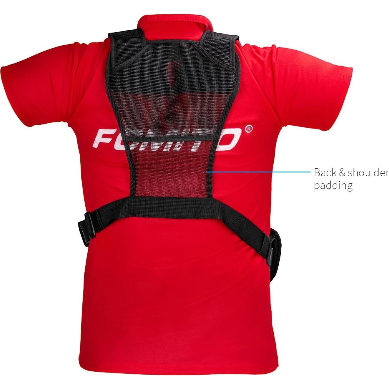 Sistema de Arnés de Pecho Doble Cámara FOMITO Negro