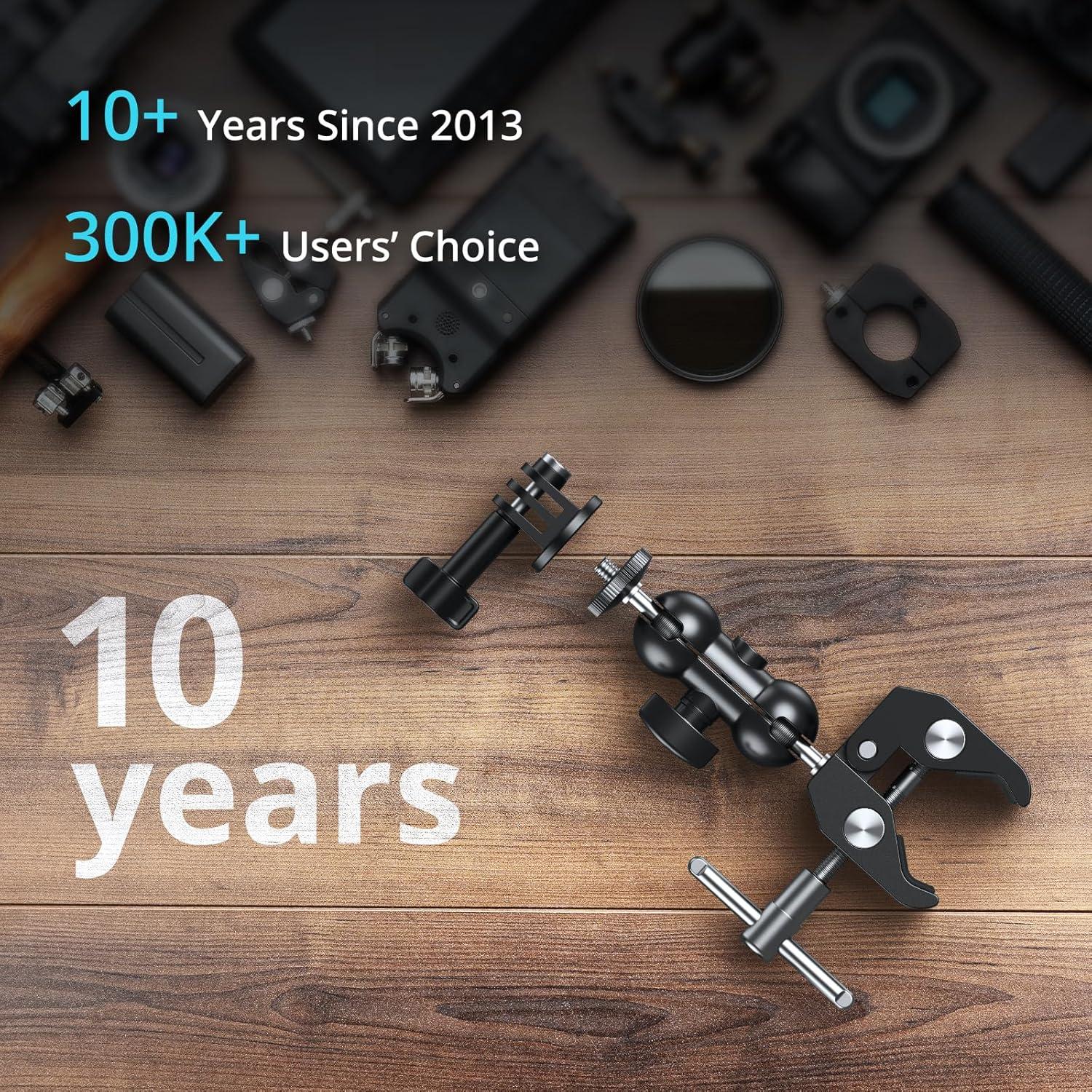 Paquete de 2 Abrazaderas Super Clamp SmallRig 5321 para Cámara