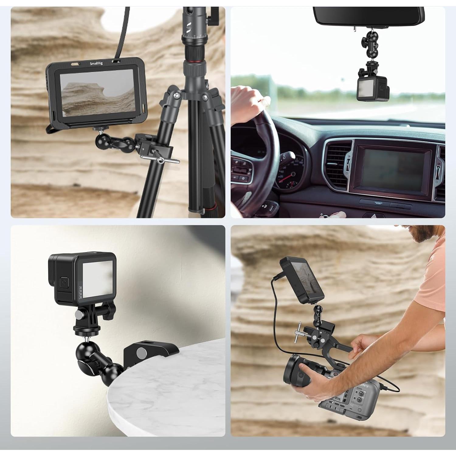 Paquete de 2 Abrazaderas Super Clamp SmallRig 5321 para Cámara