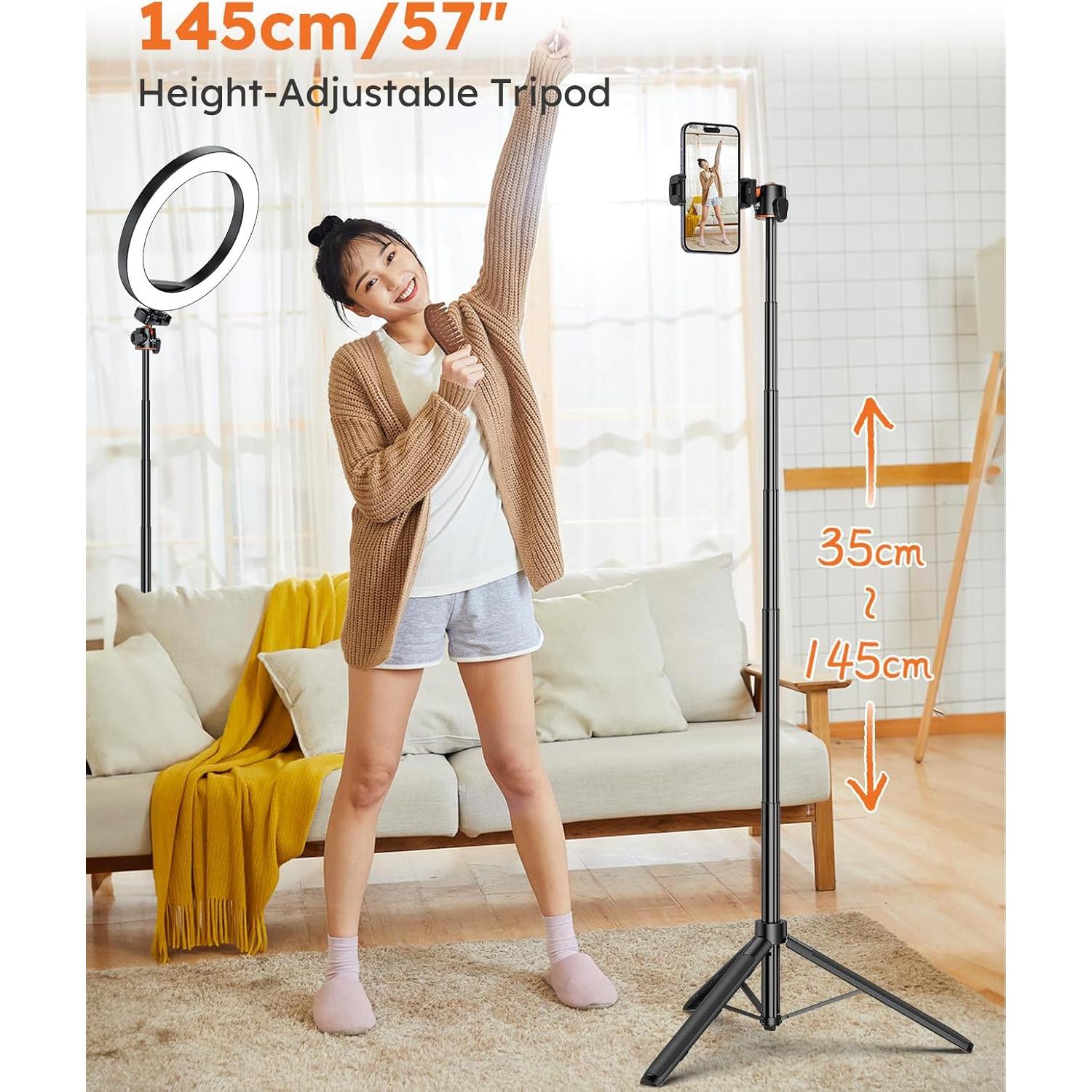 Trípode Extensible VRIG TP-16 para Teléfono y Cámara 2 en 1