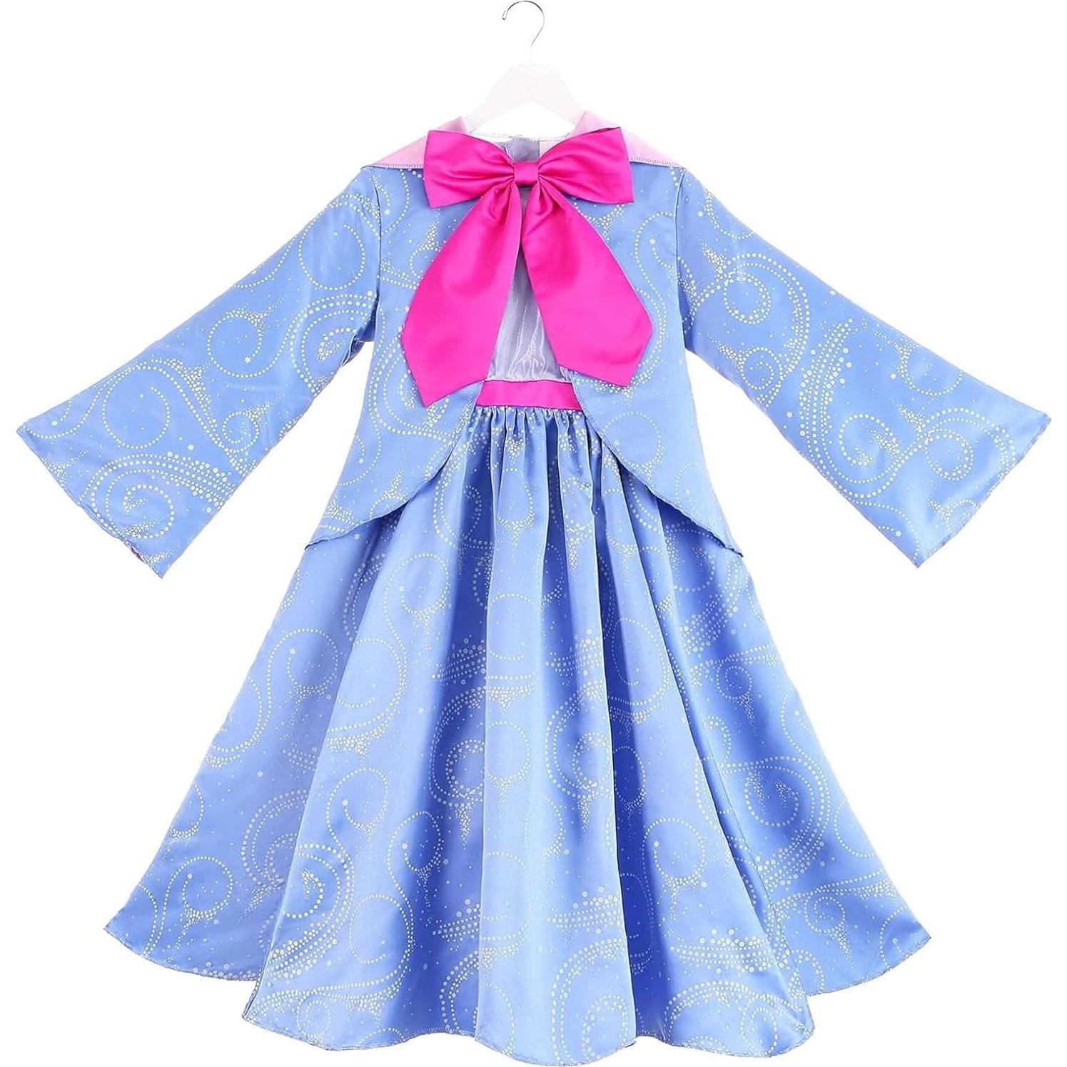 Disfraz de Diosa Madrina Azul para Mujeres con Capa Deluxe