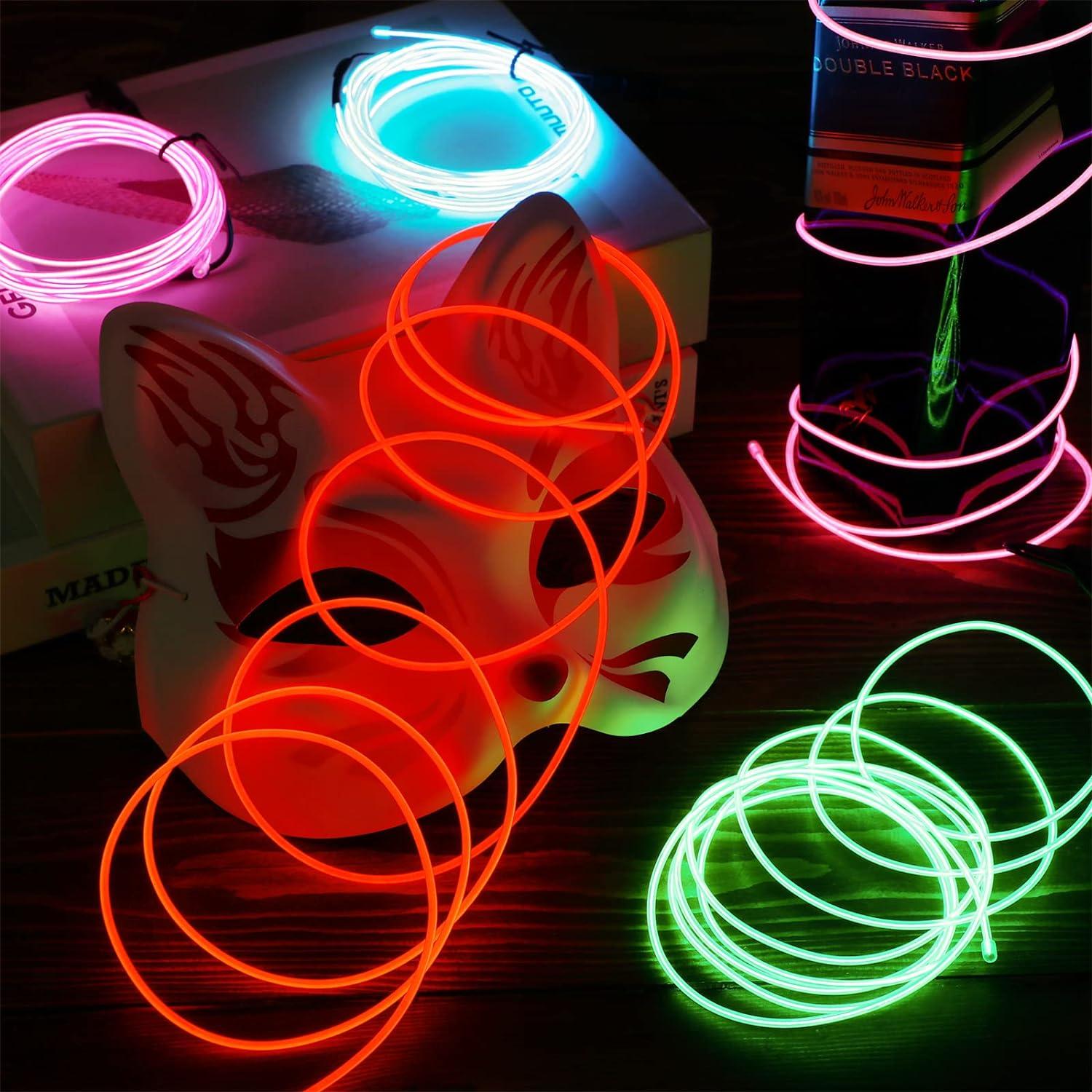 Cable Neón LED Hortsun 2 Metros 15 Paquetes Brillantes