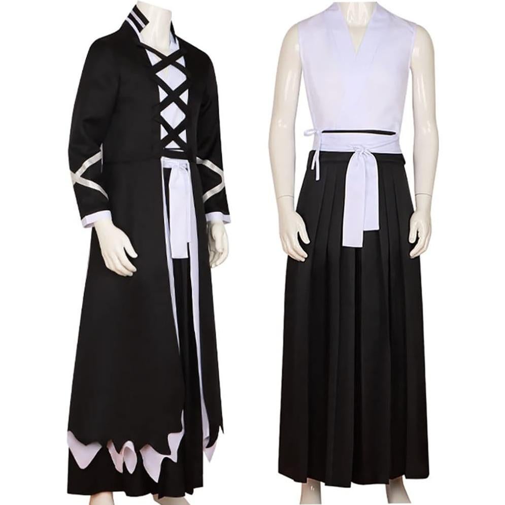 Disfraz Kurosaki Unisex Adulto Capa Negra Kimono Completo