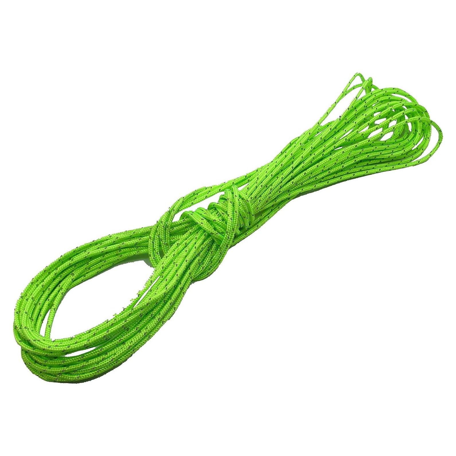 Cuerda Reflectante Verde Dyneema 1.9mm 15ft 440lbs B2BPlusC