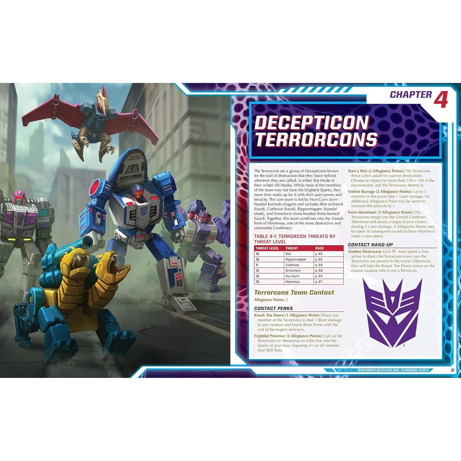Transformers RPG Expansión Renegade Juegos 14+