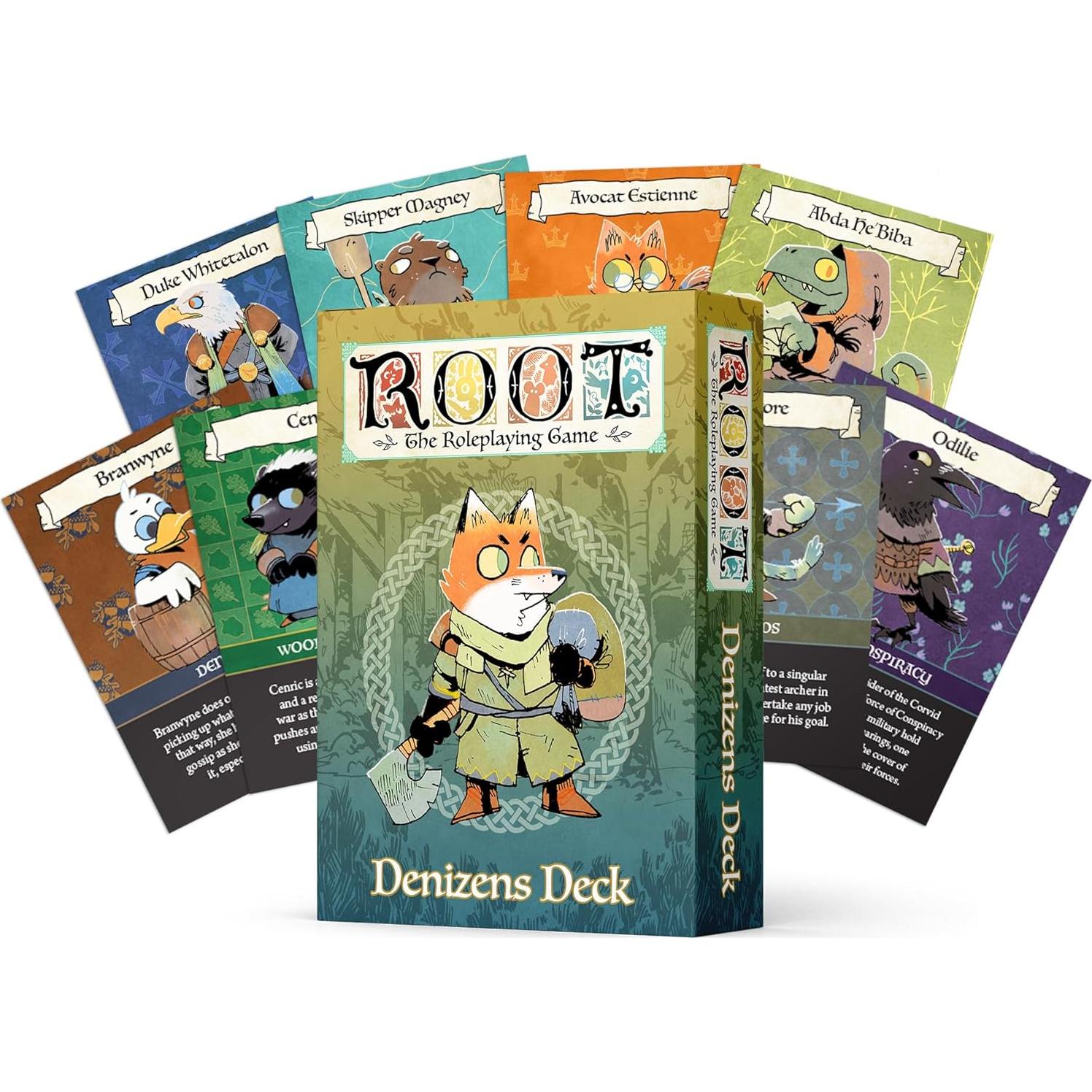 Baraja de Habitantes Magpie Games Root RPG 55 Cartas