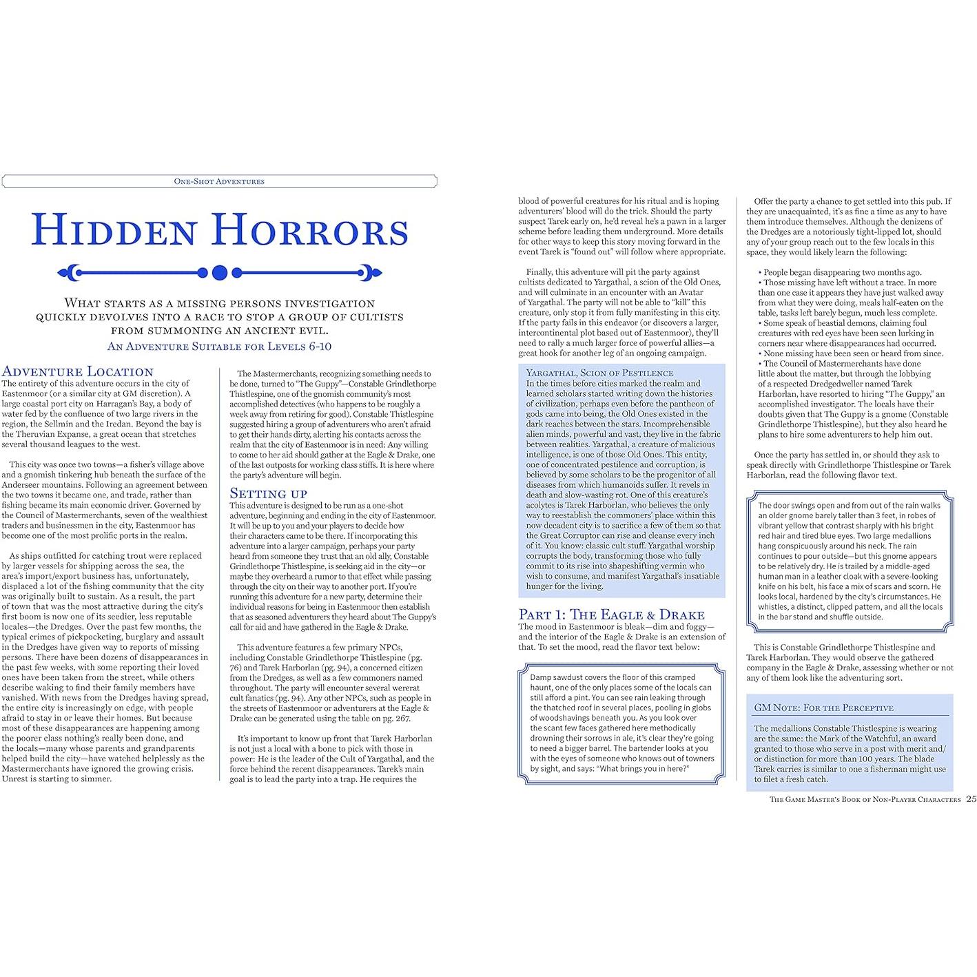 The Game Master's Book of Non-Player Characters: 500+ unique bartenders, brawlers, mages, merchants, royals, rogues, sages, sailors, warriors, weirdos ... RPG adventures (The Game Master Series)