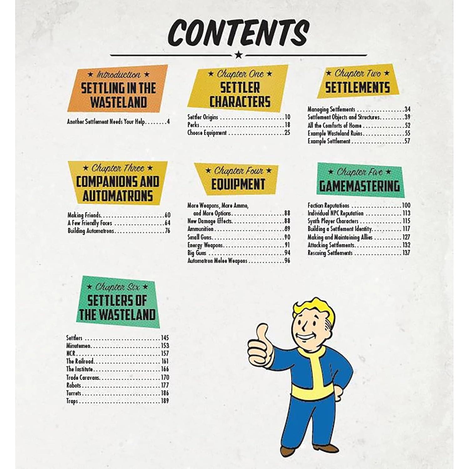 Modiphius Fallout RPG Guía del Colono Tapa Dura 192 Páginas