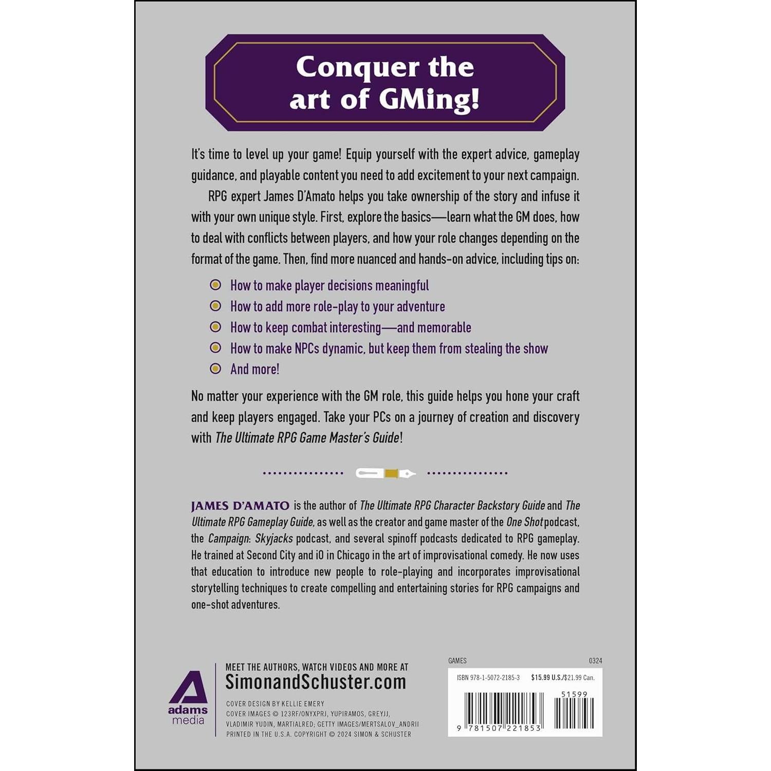 The Ultimate RPG Game Master's Guide: Advice and Tools to Help You Run Your Best Game Ever! (Ultimate Role Playing Game Series)