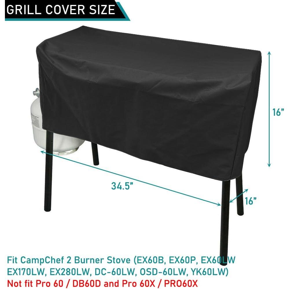 Cubierta Impermeable para Estufa de Patio Camp Chef 2 Quemadores