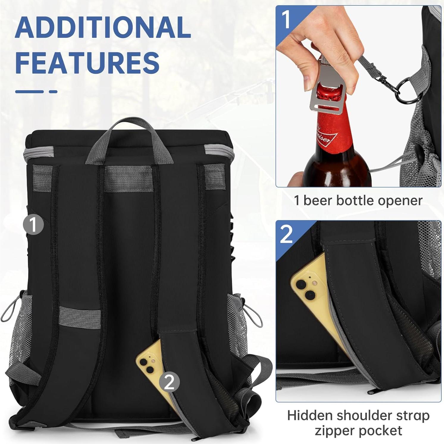 Mochila Enfriadora ITHWIU Aislada 9.9L a Prueba de Fugas