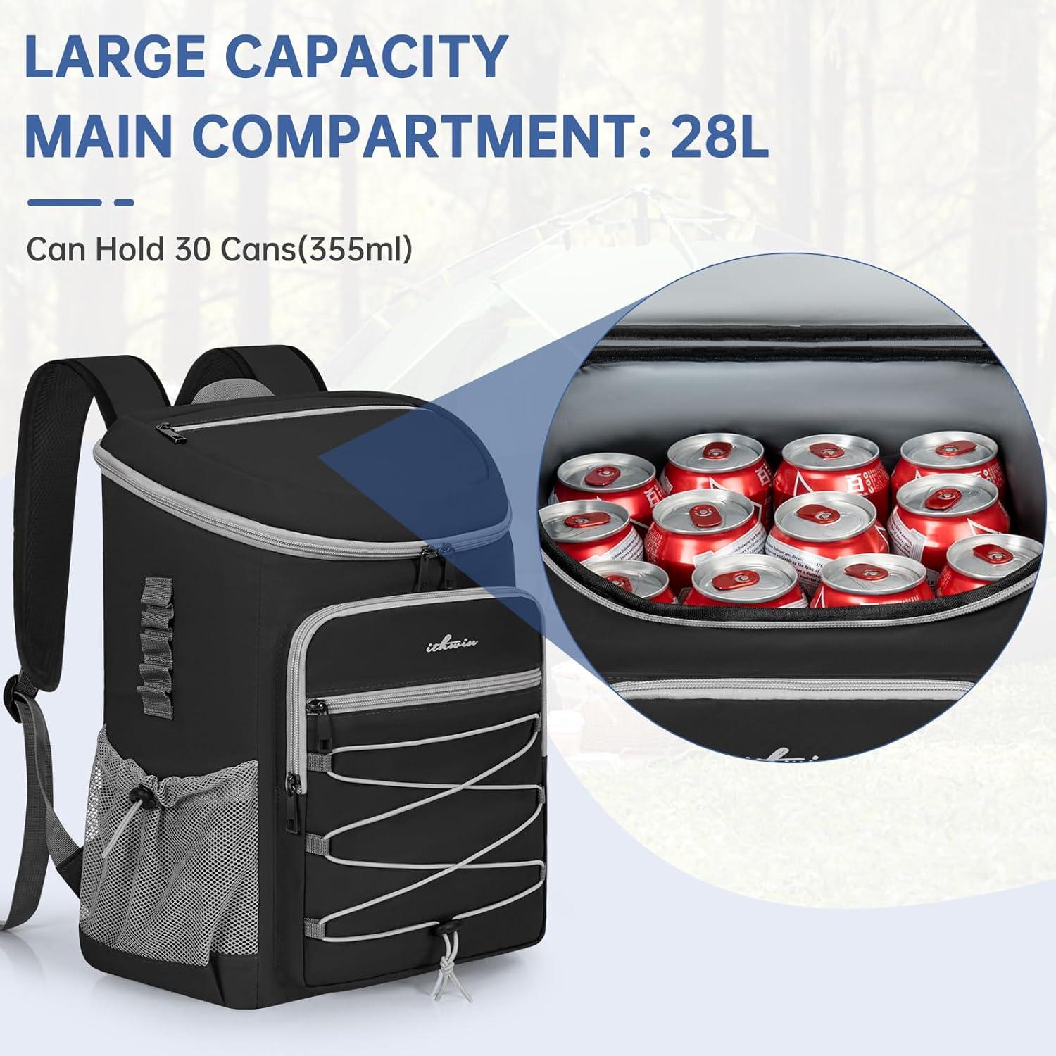 Mochila Enfriadora ITHWIU Aislada 9.9L a Prueba de Fugas