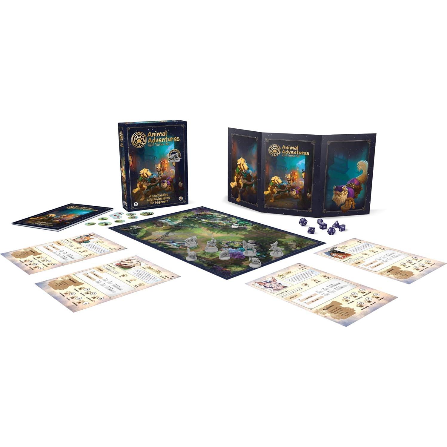 Conjunto de Inicio Aventuras Animales STEAMFORGED RPG 5E