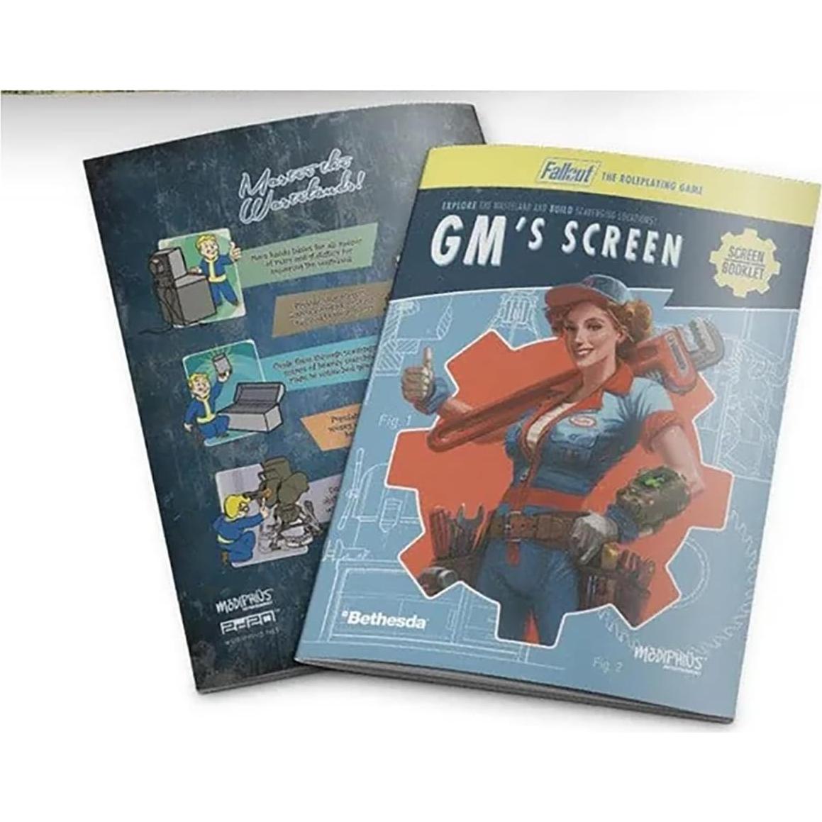 Pantalla del GM Fallout RPG Modiphius + Folleto + Hoja