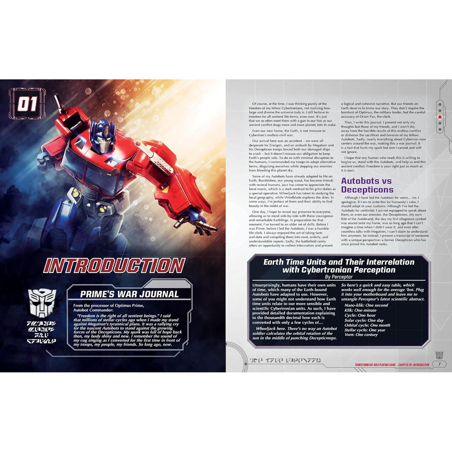 Reglamento RPG Transformers Renegade Game Studios 0,91 kg