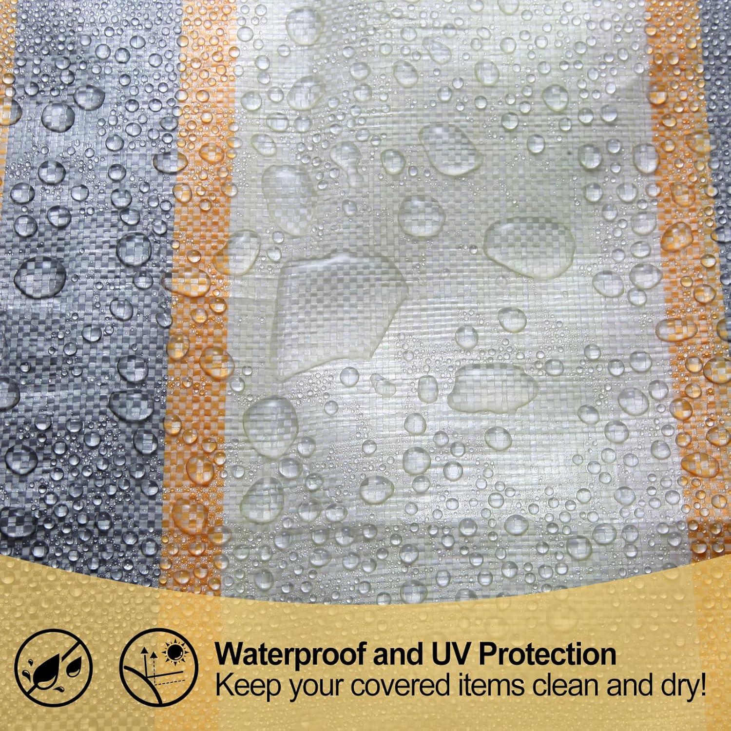 Lona impermeable CSMEN 5x6 pies (1.52x1.83 m) alta resistencia