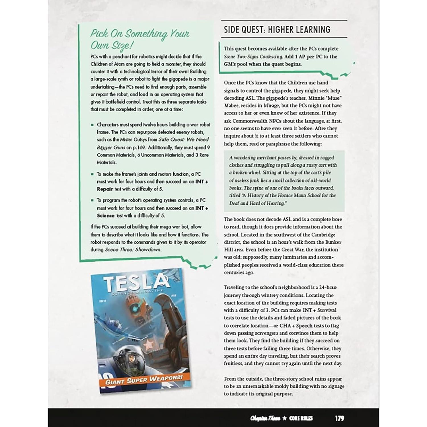 Modiphius Fallout RPG Libro Invierno de Atom Tapa Dura 248 Páginas