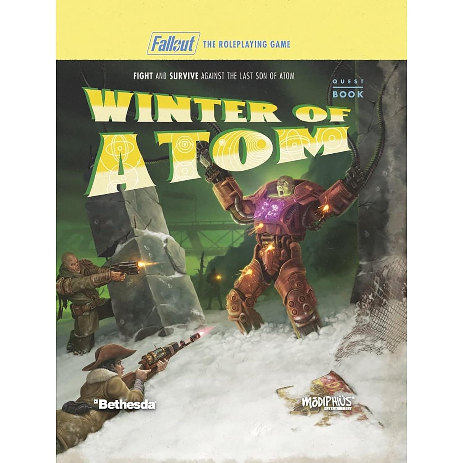 Modiphius Fallout RPG Libro Invierno de Atom Tapa Dura 248 Páginas