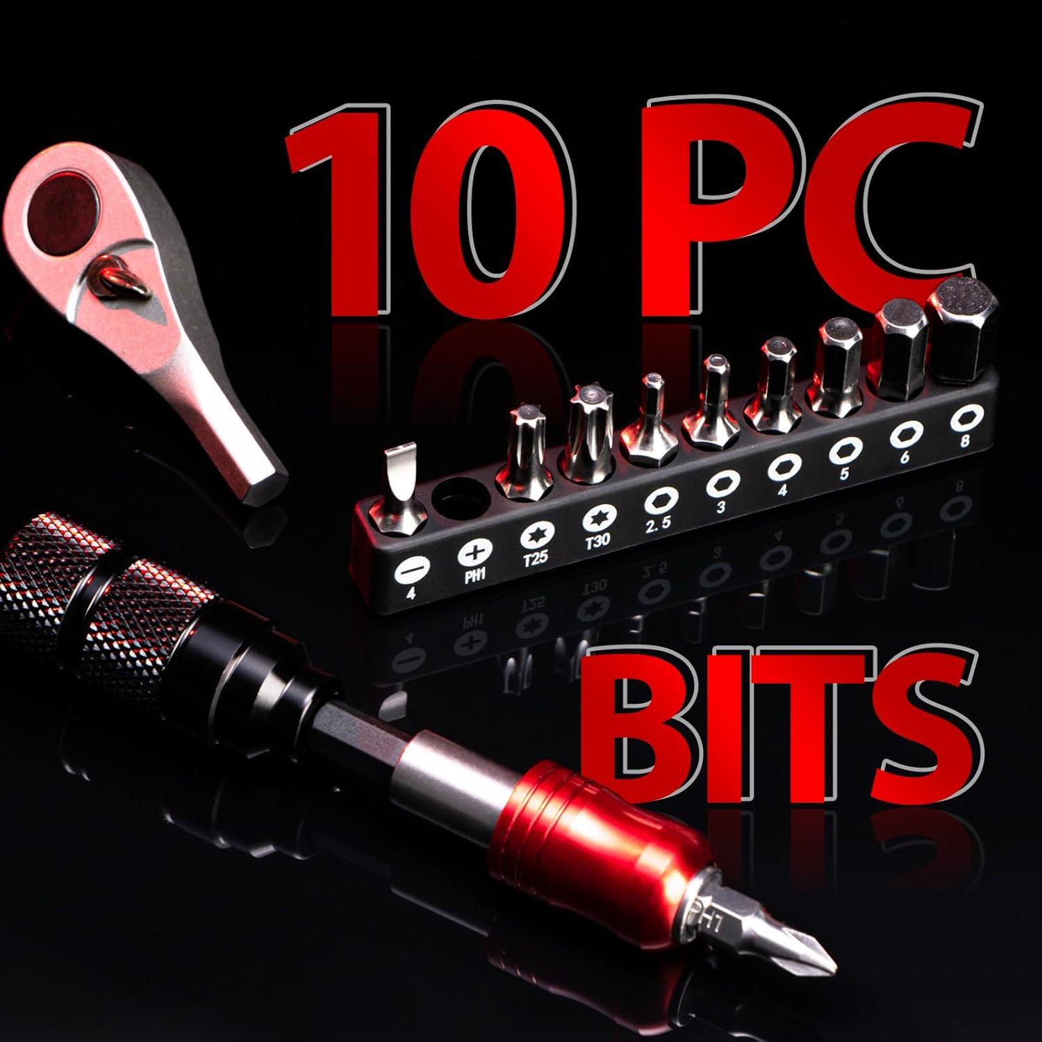 Kit de Herramientas EMERK para Bicicletas - 10 Piezas y Bolsa