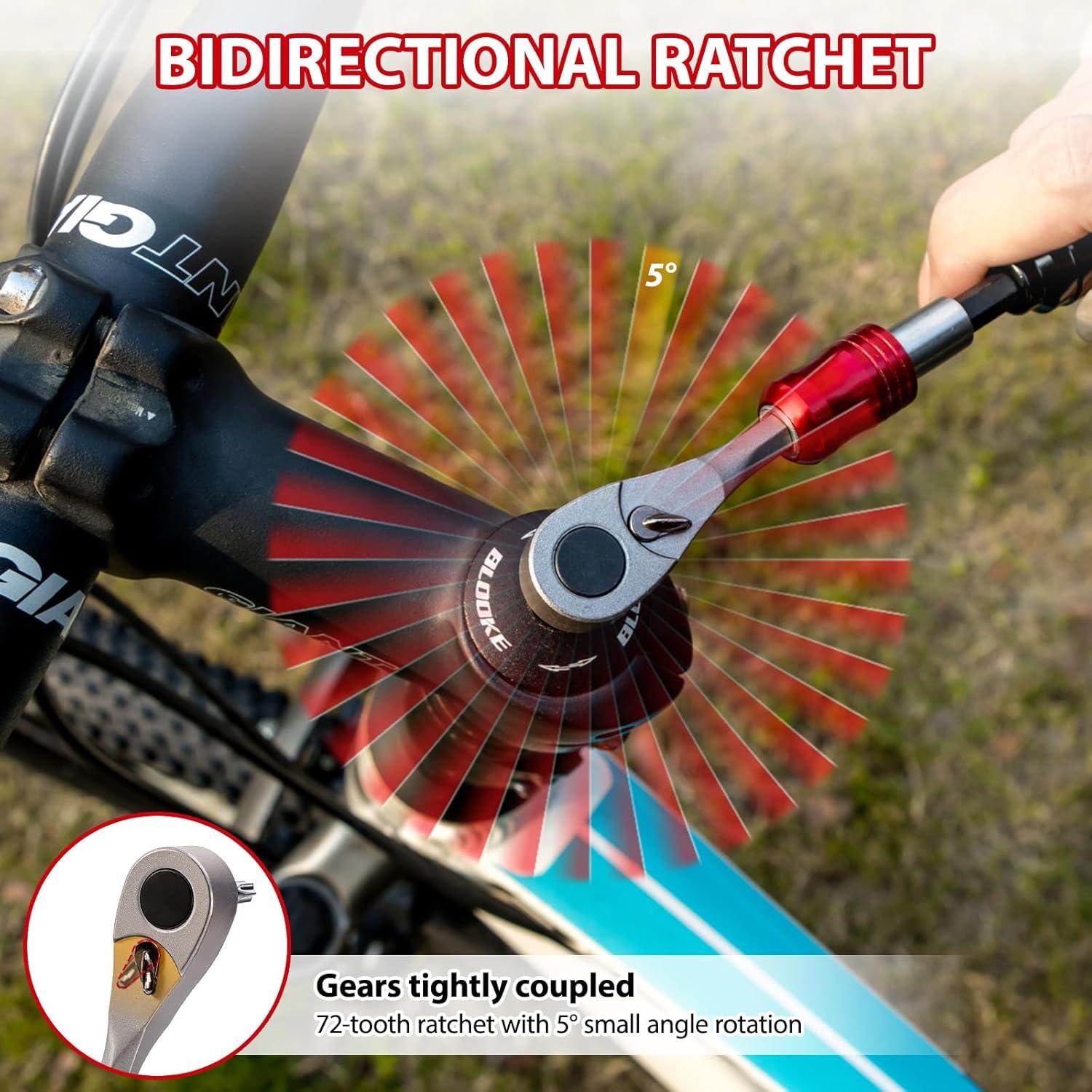 Kit de Herramientas EMERK para Bicicletas - 10 Piezas y Bolsa