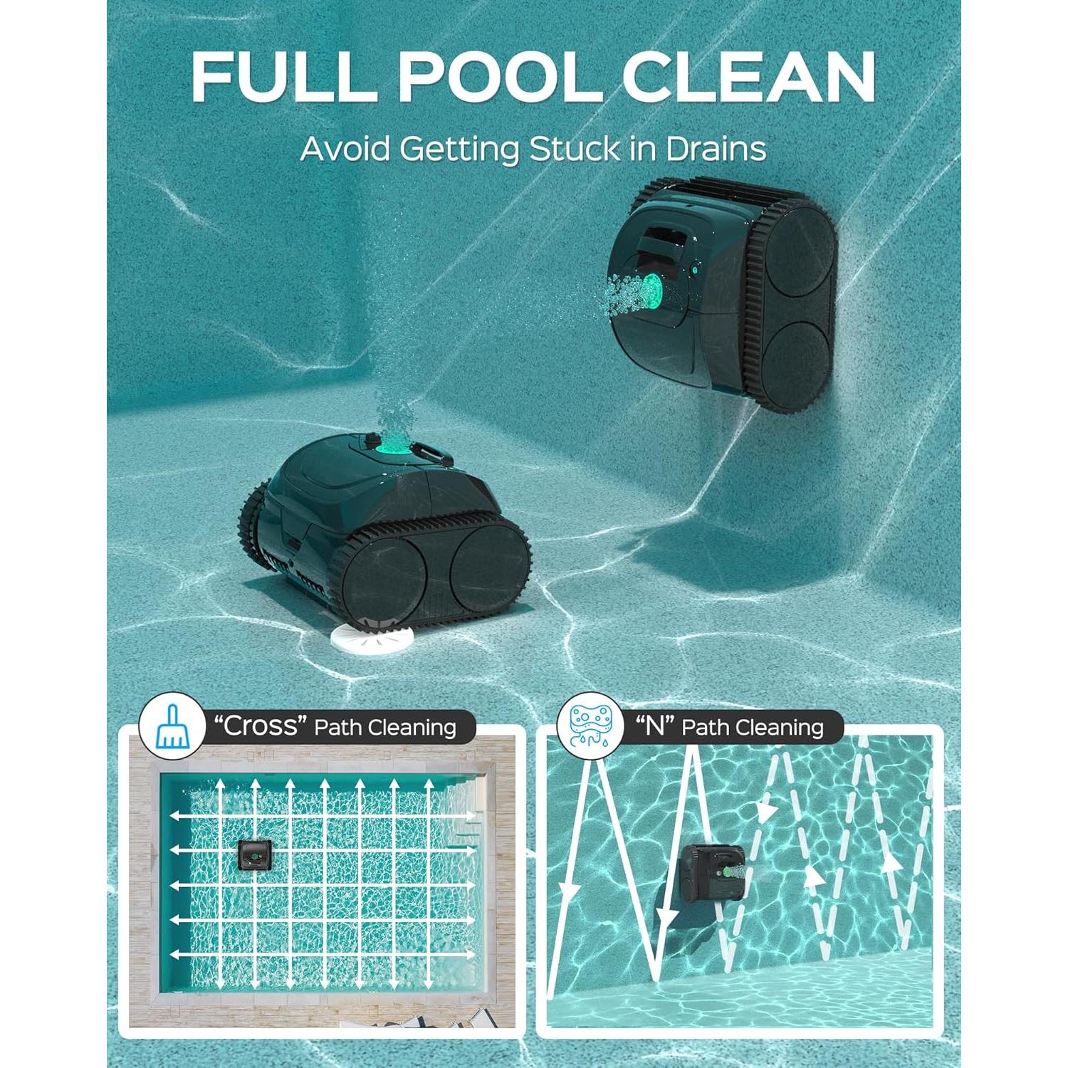 Aspiradora de Piscina WYBOT C1 Inalámbrica 150 Min 10,54 kg